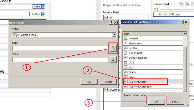 Show/Hide Controls In InfoPath Form For SharePoint Lists